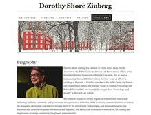 Tablet Screenshot of dorothyzinberg.com